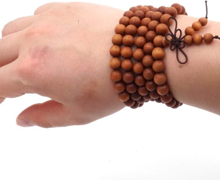 Thajaling 8MM 108 Prayer Beads Mala Bracelet Sandalwood Tibetan Buddhist Buddha Meditation Necklace/bracelet - Image 6