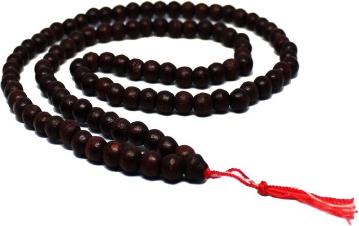 Origin Siam Handmade Thai Buddhist Mala | Sandalwood Rosary 108 Mantra Prayer Beads | for Relaxation, Yoga, Meditation, Zen, Peace, Mindfulness, Stress and Anxiety Relief | Necklace Bracelet