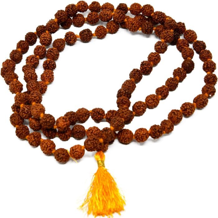 Wonder care- Rudraksha meditation mala, 5 mukhi rudrakasha mala, rudrakash mala beads, and rudrakash mala 8mm 108 beads, rudrakasha mala brown colour