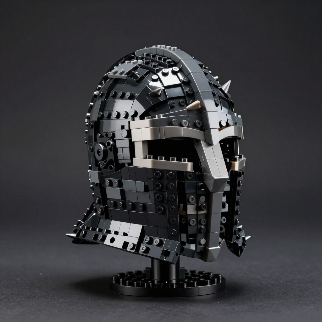 Illustration of LEGO Icons The Lord of the Rings Sauron Helmet