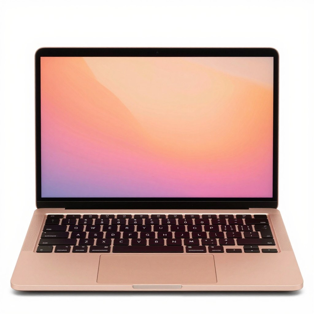 Illustration of Apple MacBook Air 13-inch Retina with Touch ID (Late 2018), Gold