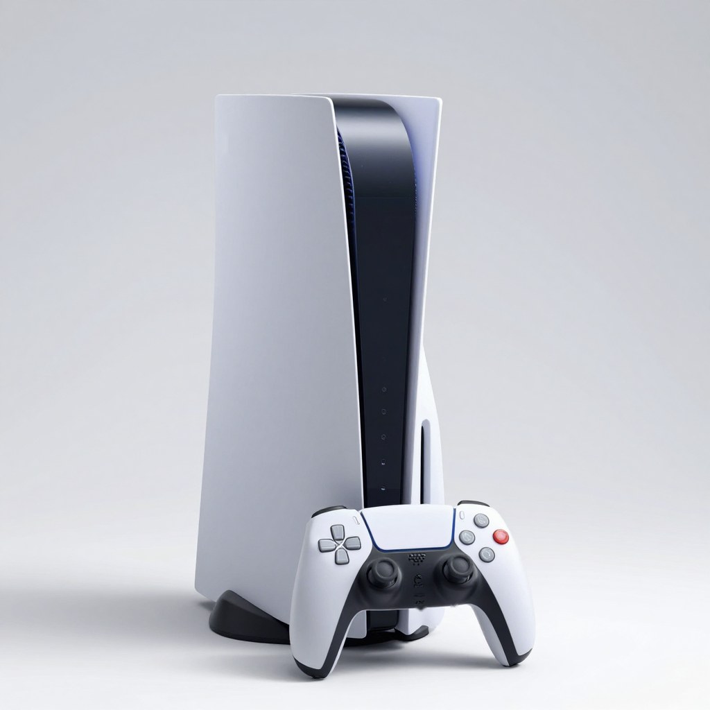 Illustration of PlayStation 5 Slim Console