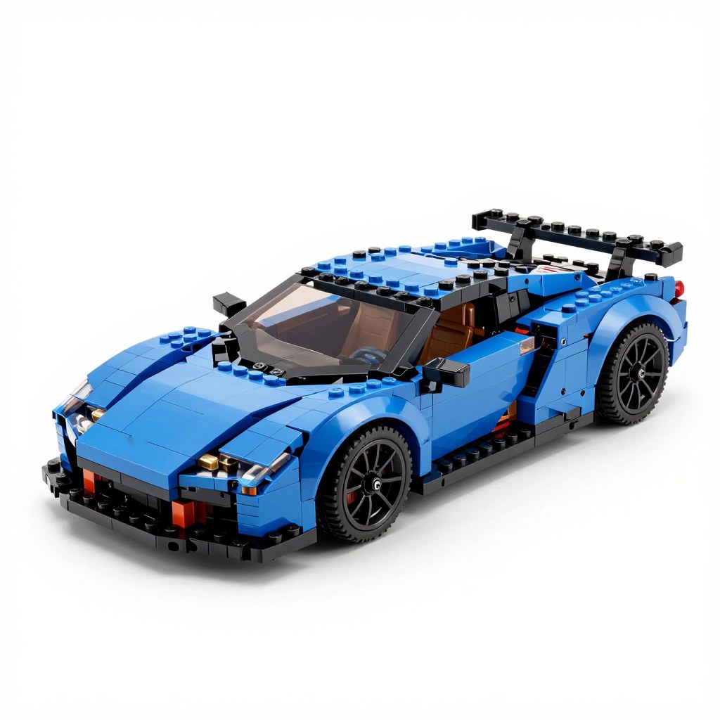 Illustration of LEGO Speed Champions Bugatti Vision Gran Turismo