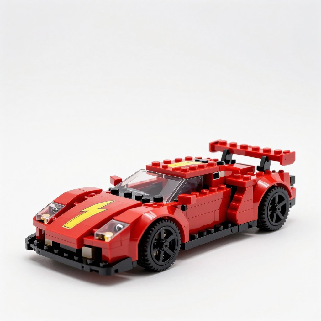 Illustration of LEGO Speed Champions Disney Pixar Cars Lightning McQueen