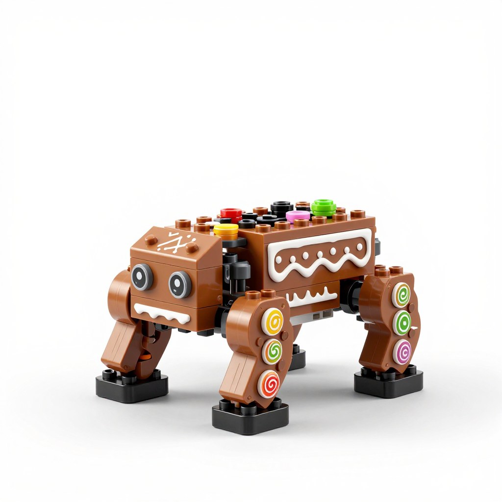 Illustration of LEGO Star Wars Gingerbread AT-AT Walker