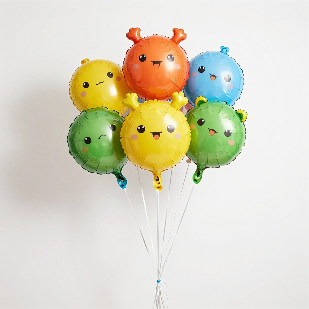 Illustration of Pokémon Character Party Balloons